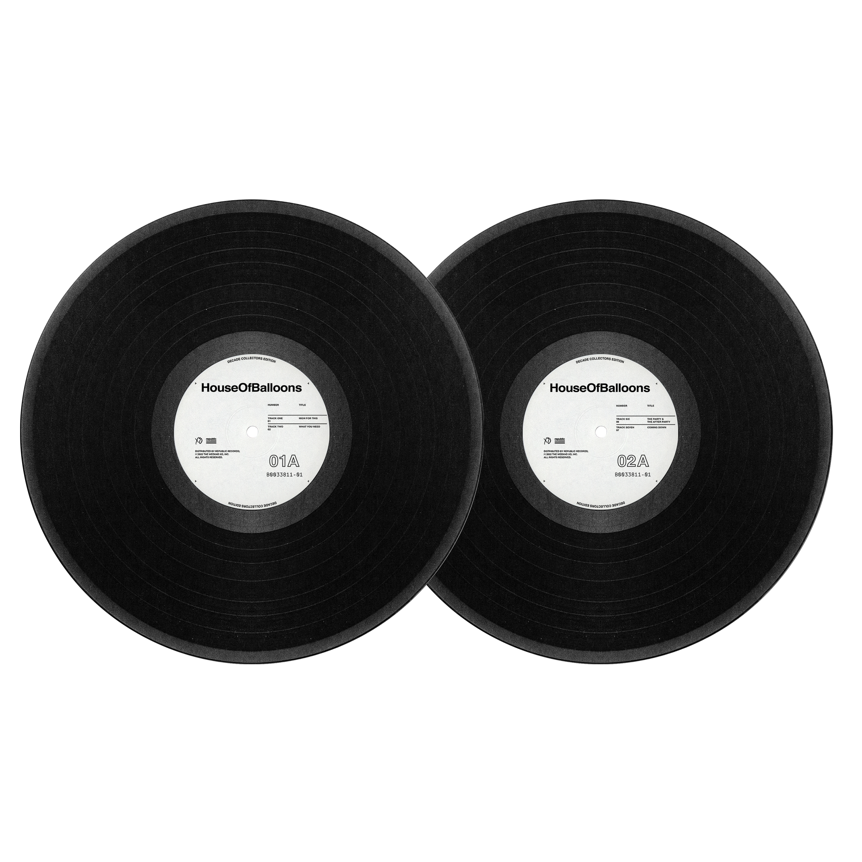 The Weeknd HOUSE OF BALLOONS DECADE COLLECTOR’S EDITION 2LP HOUSE OF BAL 2LP 410921