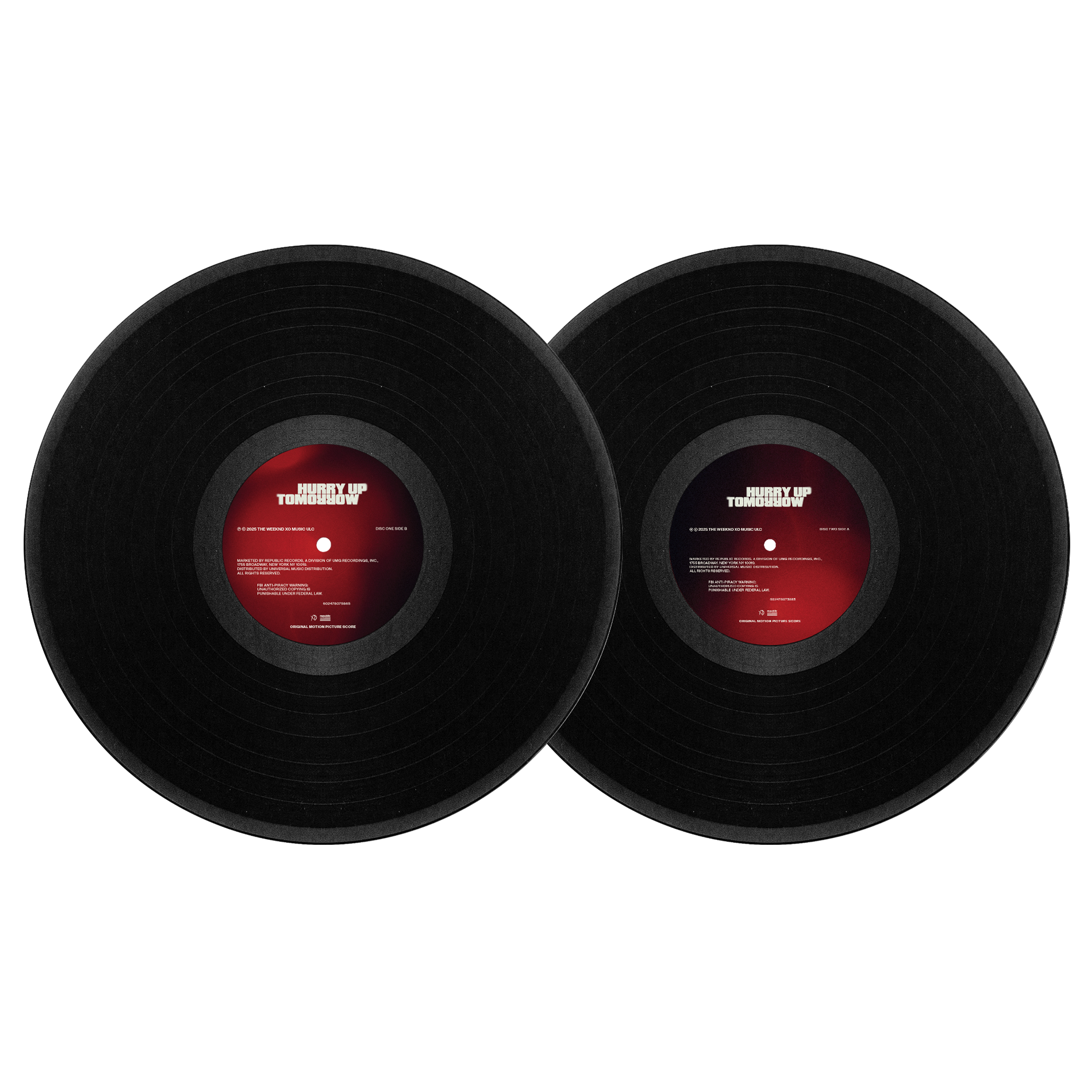 The Weeknd HURRY UP TOMORROW: Original Motion Picture Score 2LP Score LP 404255