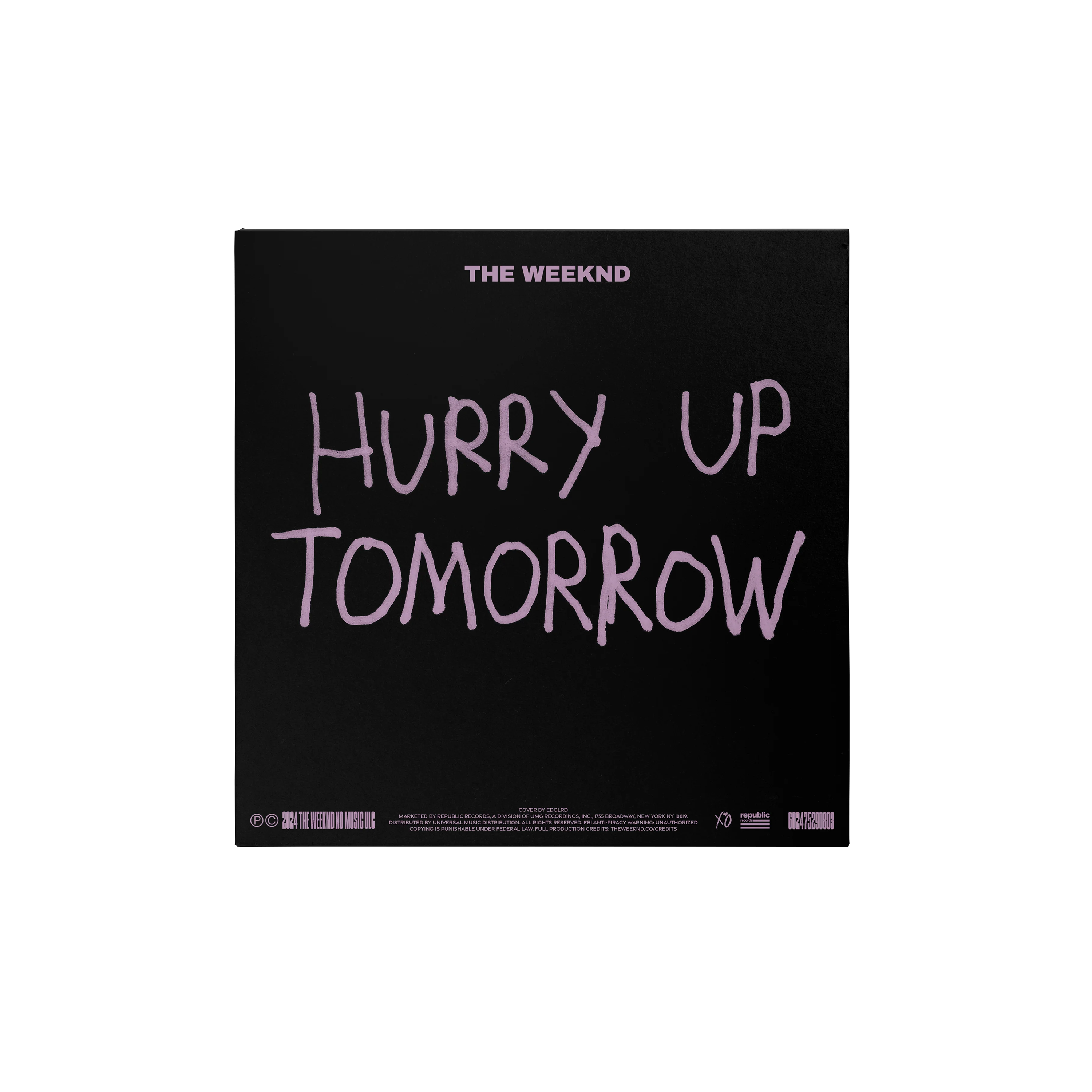 The Weeknd The Weeknd X Harmony Korine For EDGLRD ‘Hurry Up Tomorrow’ Collector's Edition (First Pressing Vinyl) Collector's Edition Vinyl 411009