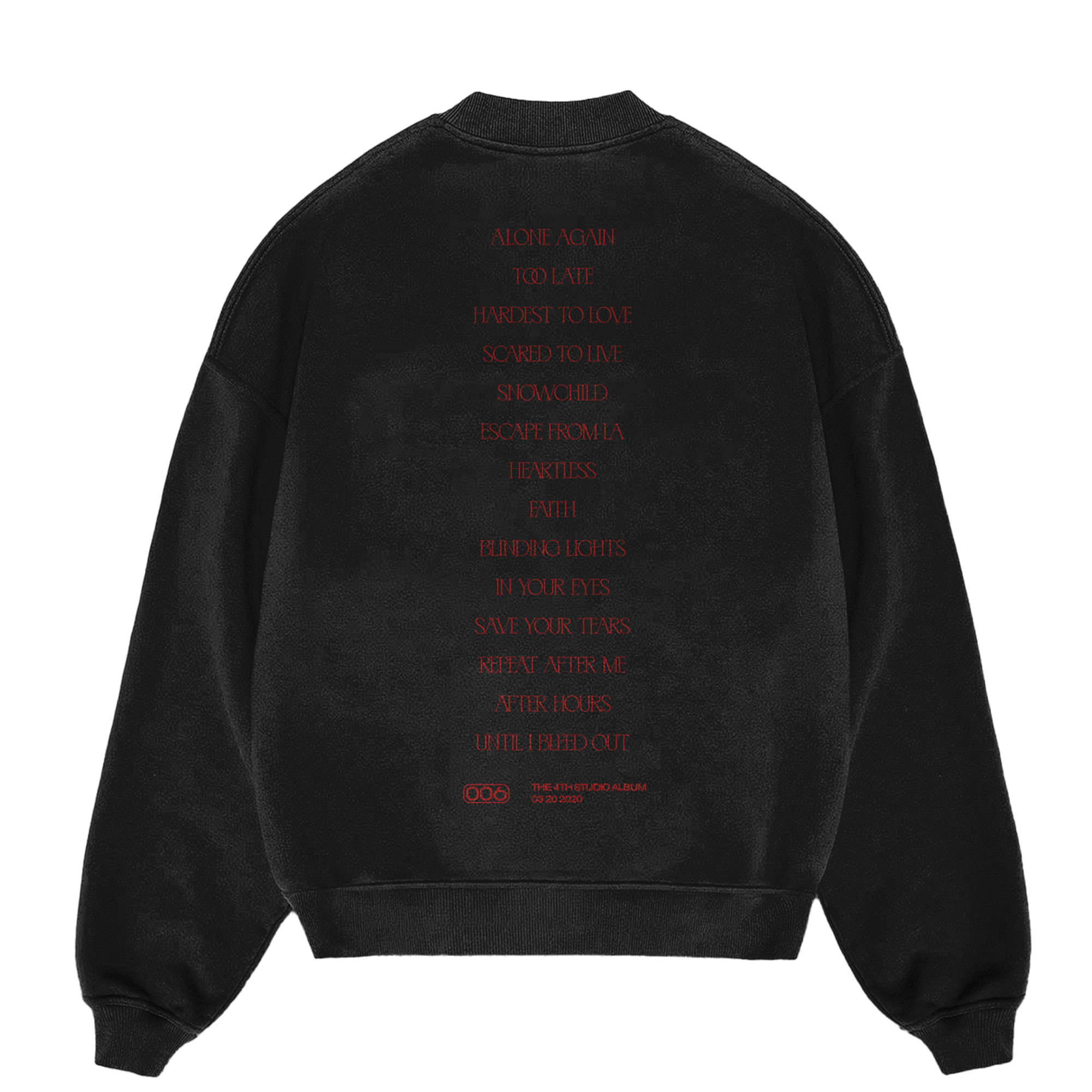 The Weeknd AFTER HOURS CREWNECK Sweater 430796
