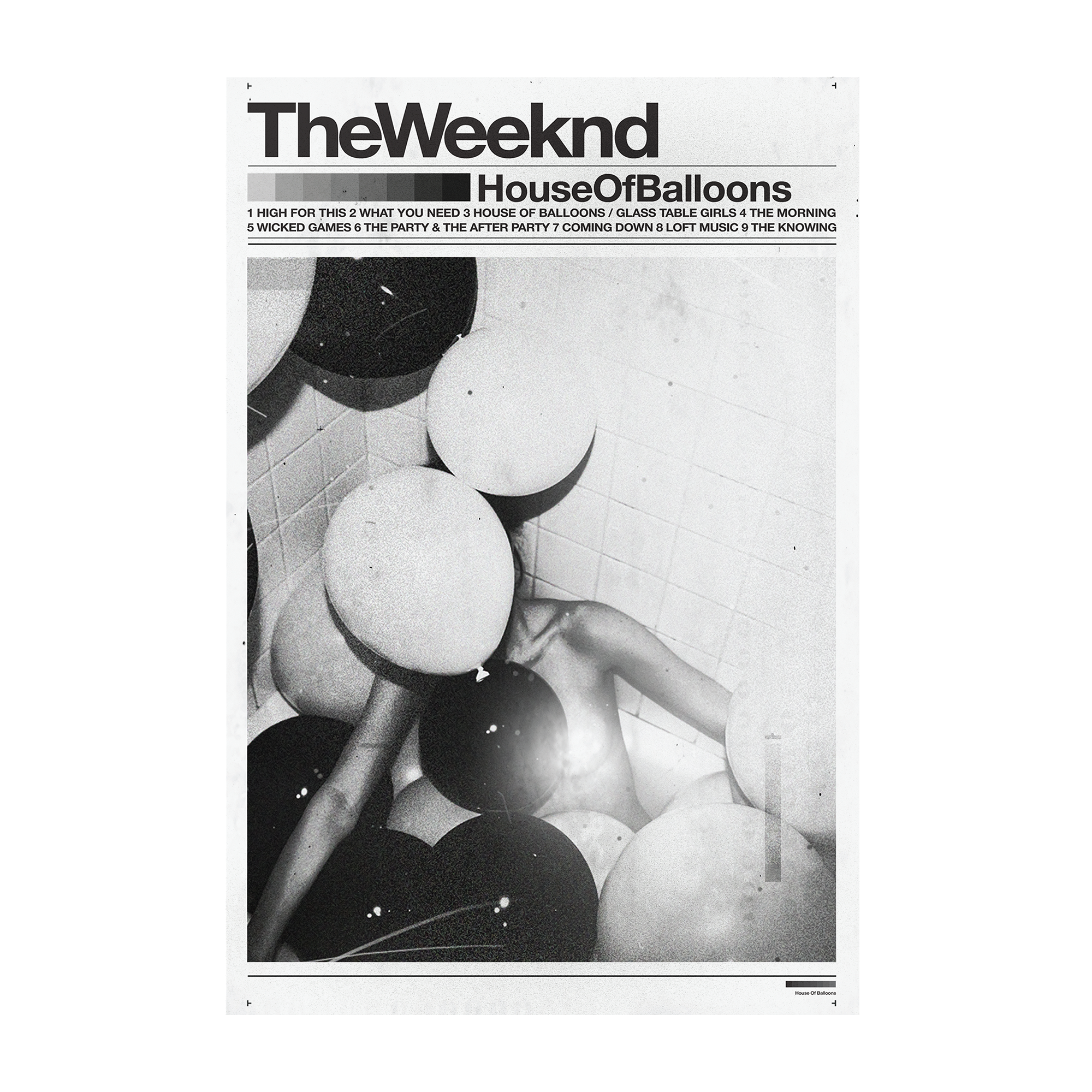 The Weeknd HOUSE OF BALLOONS POSTER Poster 430804